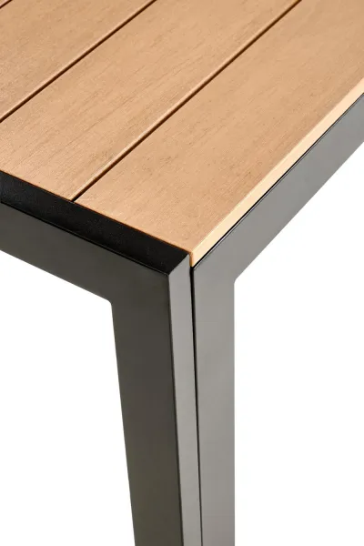 HALMAR Záhradný stôl Fierro 150 cm hnedý/čierny