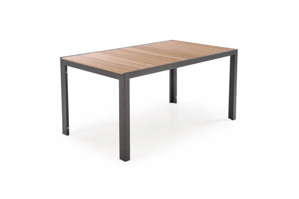 HALMAR Záhradný stôl Fierro 150 cm hnedý/čierny