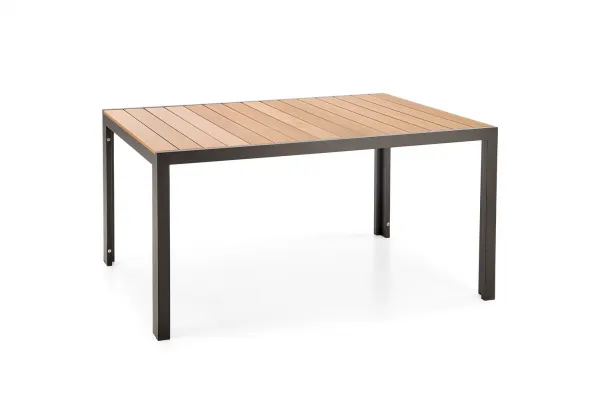 HALMAR Záhradný stôl Fierro 150 cm hnedý/čierny