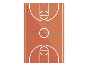 Benlemi Plagát pre deti BASKETBALOVÉ IHRISKO Zvoľte rozmer: 30x42 cm (A3)