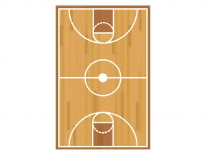 Benlemi Plagát na stenu BASKETBALOVÉ IHRISKO do detskej izby Zvoľte rozmer: 30x42 cm (A3)