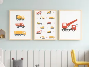 Benlemi Detský plagát AUTOJERIAB na stenu Zvoľte rozmer: 30x42 cm (A3)
