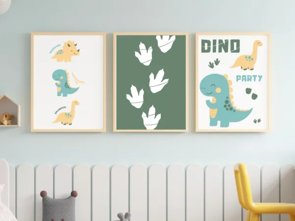 Benlemi Plagát do detskej izby DINOSAURI Zvoľte rozmer: 30x42 cm (A3)