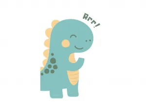 Benlemi Plagát do detskej izby DINOSAURUS modrý Zvoľte rozmer: 30x42 cm (A3)