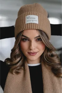 Ander PURO CAMEL kašmírová čiapka