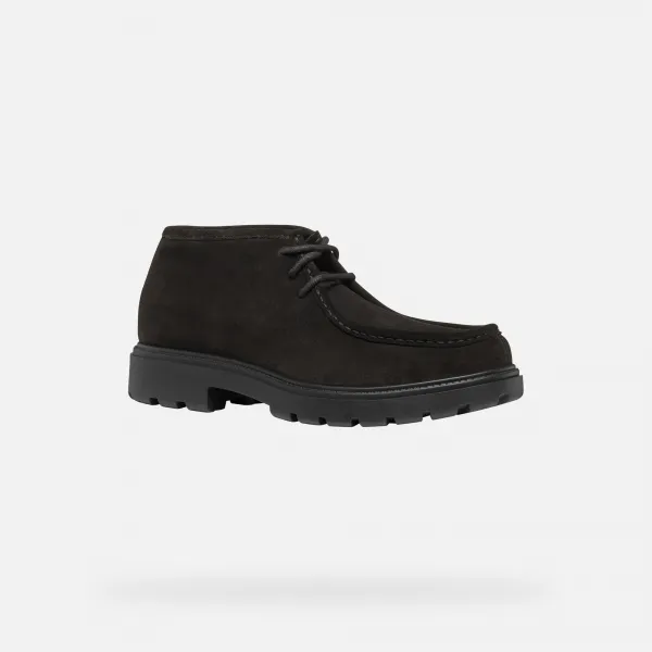 Čierne pánske členkové topánky Geox Spherica EC7