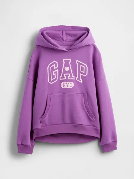 GAP dievčenská oversize mikina s kapucňou