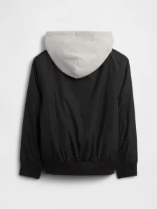 Detská prechodná bomber bunda s kapucňou
