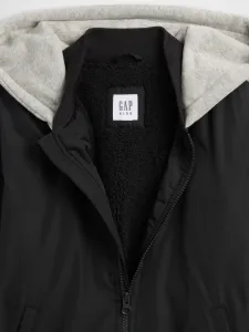 Detská prechodná bomber bunda s kapucňou