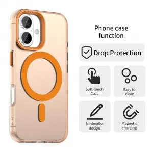 Techsuit CandyCase MagSafe, iPhone 17 Pro, oranžové