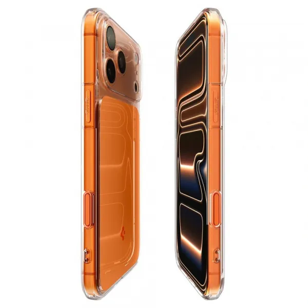 Spigen Ultra Hybrid "T" Mag s MagSafe, iPhone 17 Pro, oranžové