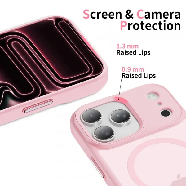 Tech-Protect MagMat MagSafe iPhone 17 Pro Max, ružový matný