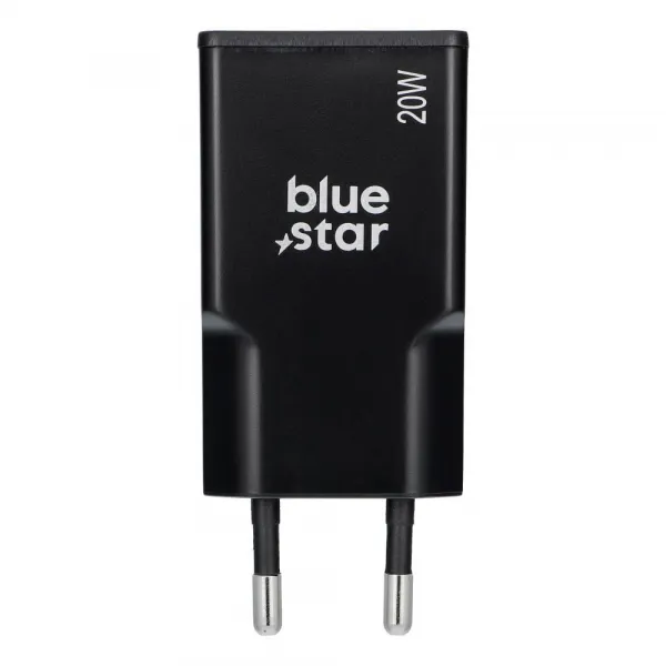 BlueStar Slim adaptér USB-C, GaN, 20W, čierny