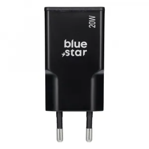 BlueStar Slim adaptér USB-C, GaN, 20W, čierny