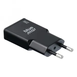 BlueStar Slim adaptér USB-C, GaN, 20W, čierny