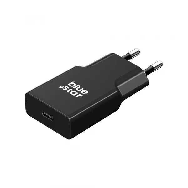 BlueStar Slim adaptér USB-C, GaN, 20W, čierny