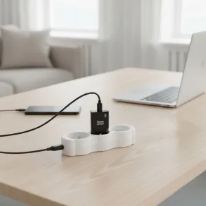BlueStar Slim adaptér USB-C, GaN, 20W, čierny