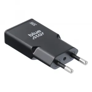 BlueStar Slim adaptér 2x USB-C, GaN, 30W, čierny