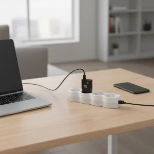 BlueStar Slim adaptér 2x USB-C, GaN, 30W, čierny