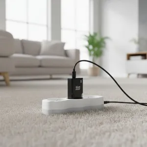 BlueStar Slim adaptér 2x USB-C, GaN, 30W, čierny