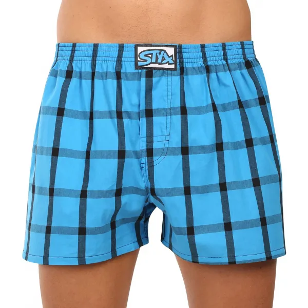 3PACK pánske trenky Styx klasická guma viacfarebné (3A010103) S, trenírky