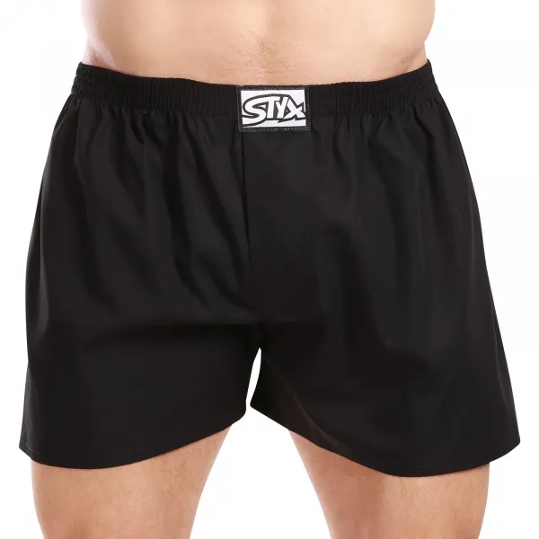 3PACK pánske trenky Styx klasická guma nadrozmer čierne (3E0960) 4XL, trenírky