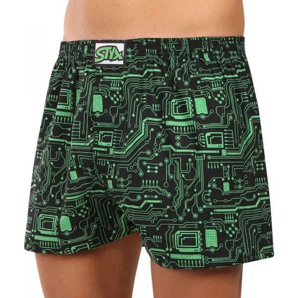 Pánske trenírky Styx art klasická guma nadrozmer tišťák (E1953) 3XL