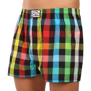 Pánske trenky Styx klasická guma viacfarebné (A0106) M, trenírky