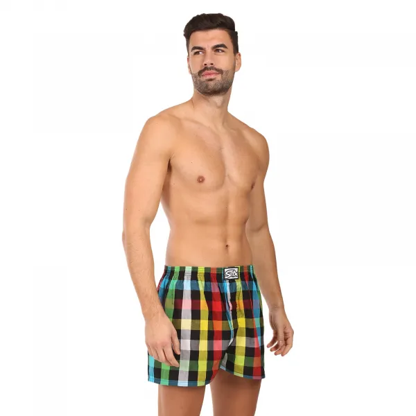 Pánske trenky Styx klasická guma viacfarebné (A0106) M, trenírky
