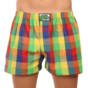 3PACK pánske trenky Styx klasická guma viacfarebné (3A010406) M, trenírky