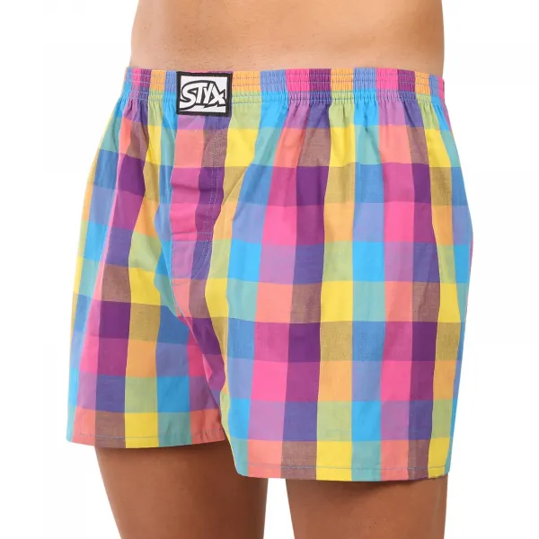 Pánske trenky Styx klasická guma viacfarebné (A0104) M, trenírky