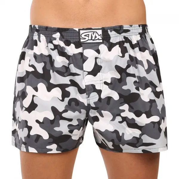 3PACK pánske trenky Styx art klasická guma viacfarebné (3A19234) M, trenírky