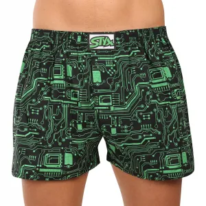 3PACK pánske trenky Styx art klasická guma viacfarebné (3A19234) M, trenírky