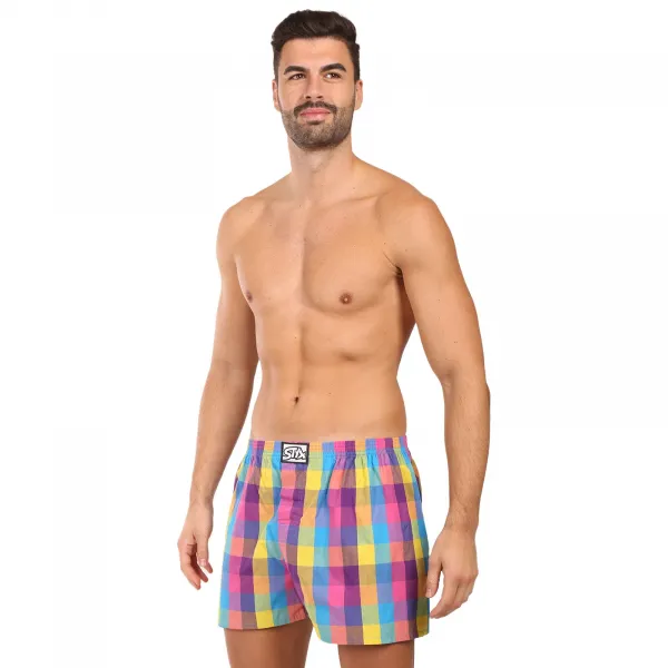 Pánske trenky Styx klasická guma viacfarebné (A0104) M, trenírky
