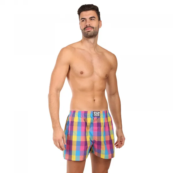Pánske trenky Styx klasická guma viacfarebné (A0104) M, trenírky