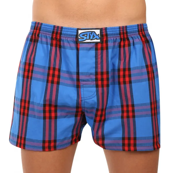 3PACK pánske trenky Styx klasická guma viacfarebné (3A010205) S, trenírky