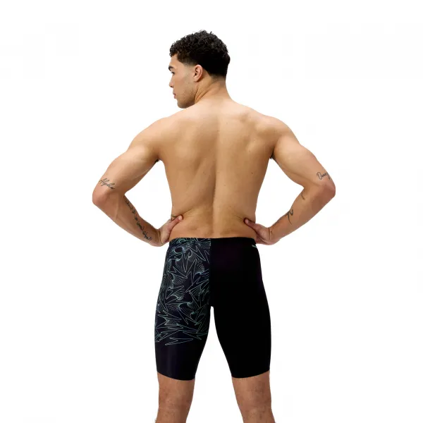 Speedo hyperboom v-cut jammer black/green s - uk32