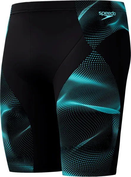 Speedo max compress jammer black/turquoise s - uk32