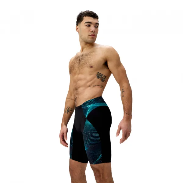Speedo max compress jammer black/turquoise s - uk32