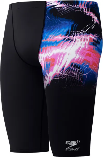 Speedo placement printed jammer black/pink s - uk32