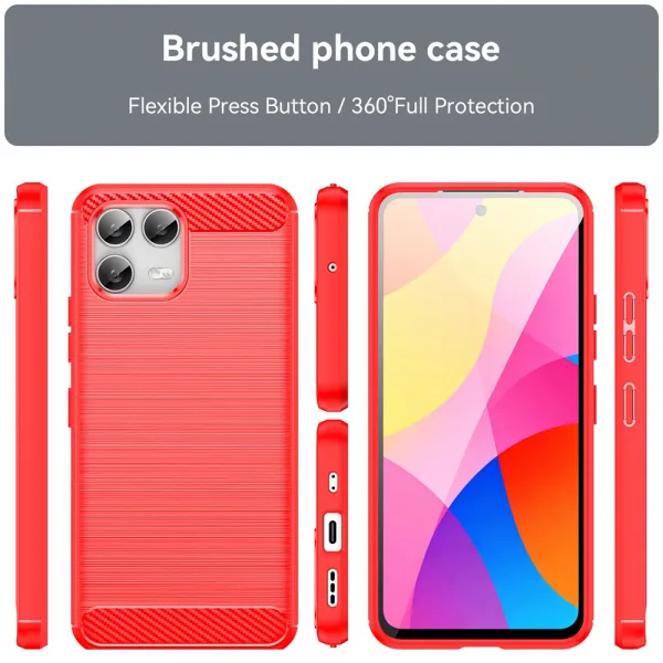 FLEXI TPU Ochranný kryt T Phone 3 Pro červený