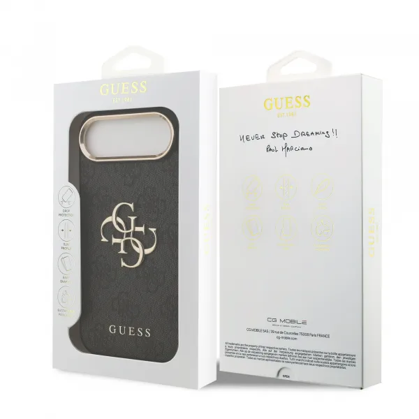 GUESS 4G METAL Ochranný obal pre Apple iPhone Air GREY