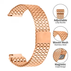 MAGNEMESH Kovový remienok pre Garmin Venu 3 / Venu 4 45mm ROSE GOLD