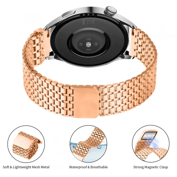 MAGNEMESH Kovový remienok pre Garmin Venu 3 / Venu 4 45mm ROSE GOLD