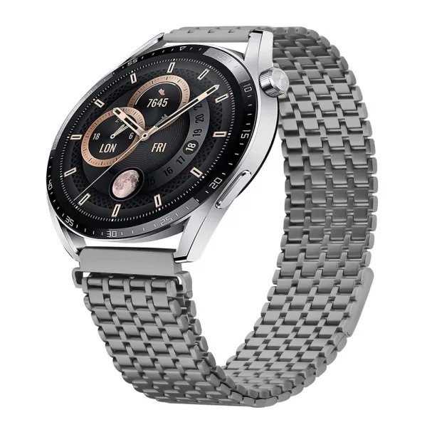 MAGNEMESH Kovový remienok pre Garmin Venu 3 / Venu 4 45mm TITANIUM