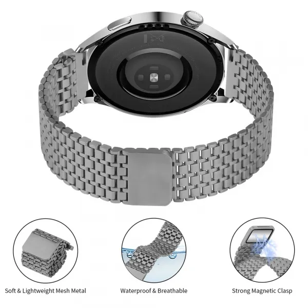 MAGNEMESH Kovový remienok pre Garmin Venu 3 / Venu 4 45mm TITANIUM