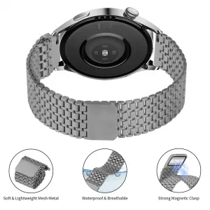 MAGNEMESH Kovový remienok pre Garmin Venu 3 / Venu 4 45mm TITANIUM