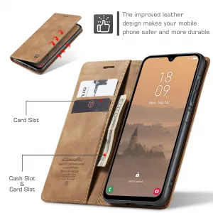 CASEME Peňaženkový obal pre Samsung Galaxy A17 / A17 5G svetlohnedý