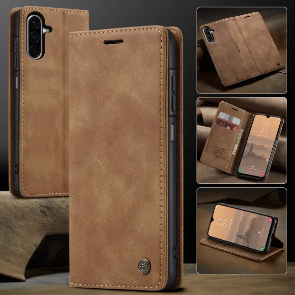 CASEME Peňaženkový obal pre Samsung Galaxy A17 / A17 5G svetlohnedý