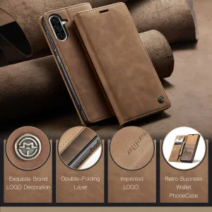 CASEME Peňaženkový obal pre Samsung Galaxy A17 / A17 5G svetlohnedý